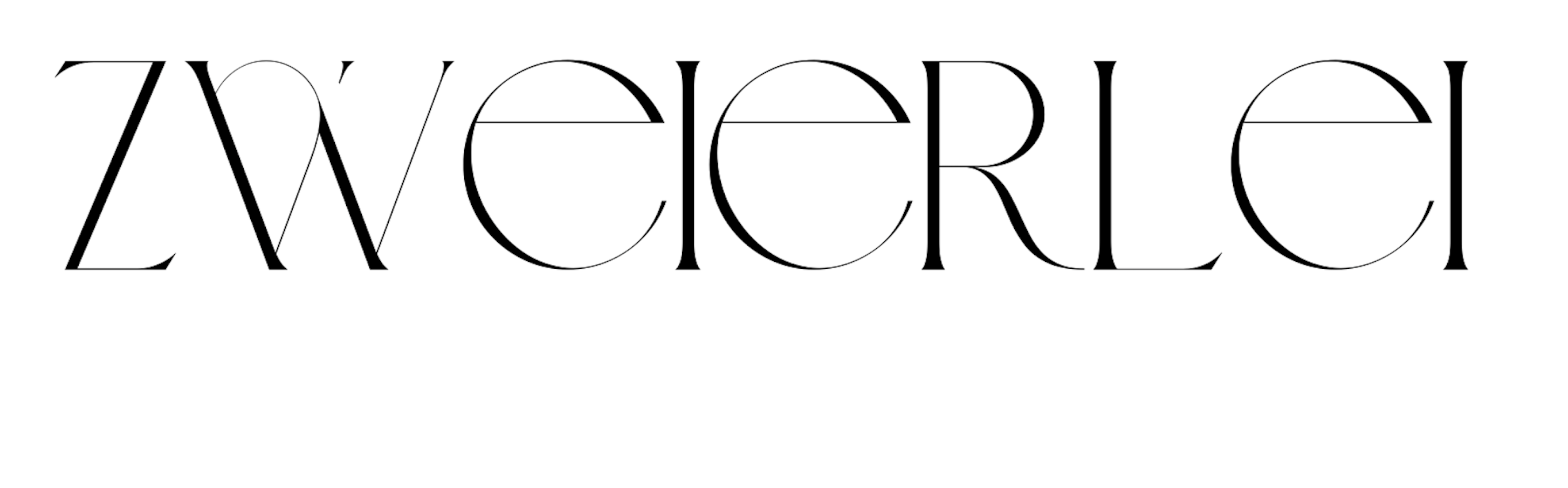ZWEIERLEI – Schriftzug